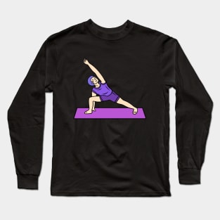 Yoga Utthita Parsvakonasana Long Sleeve T-Shirt